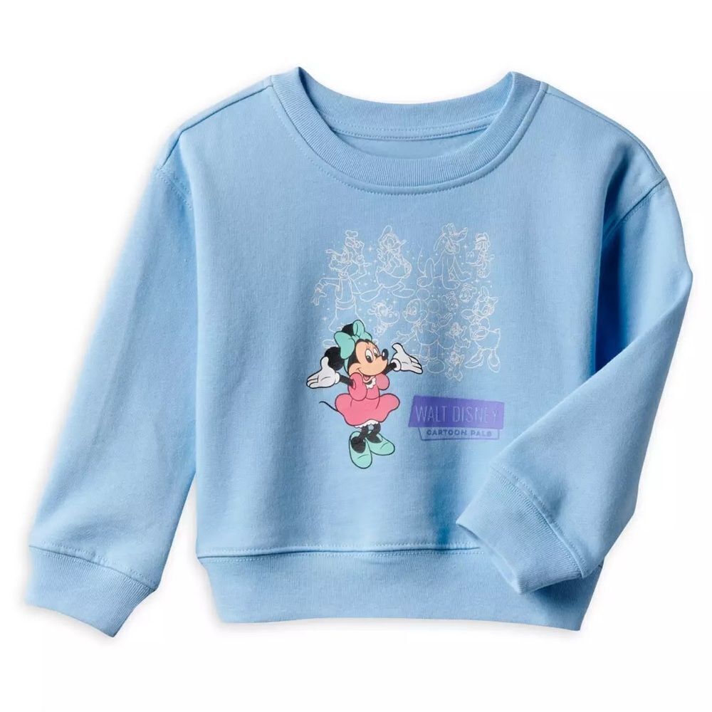 Minnie Mouse and Friends Pullover Blue Sweatshirt for Girls Sz 7/8